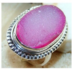 Pink Agate Druzy